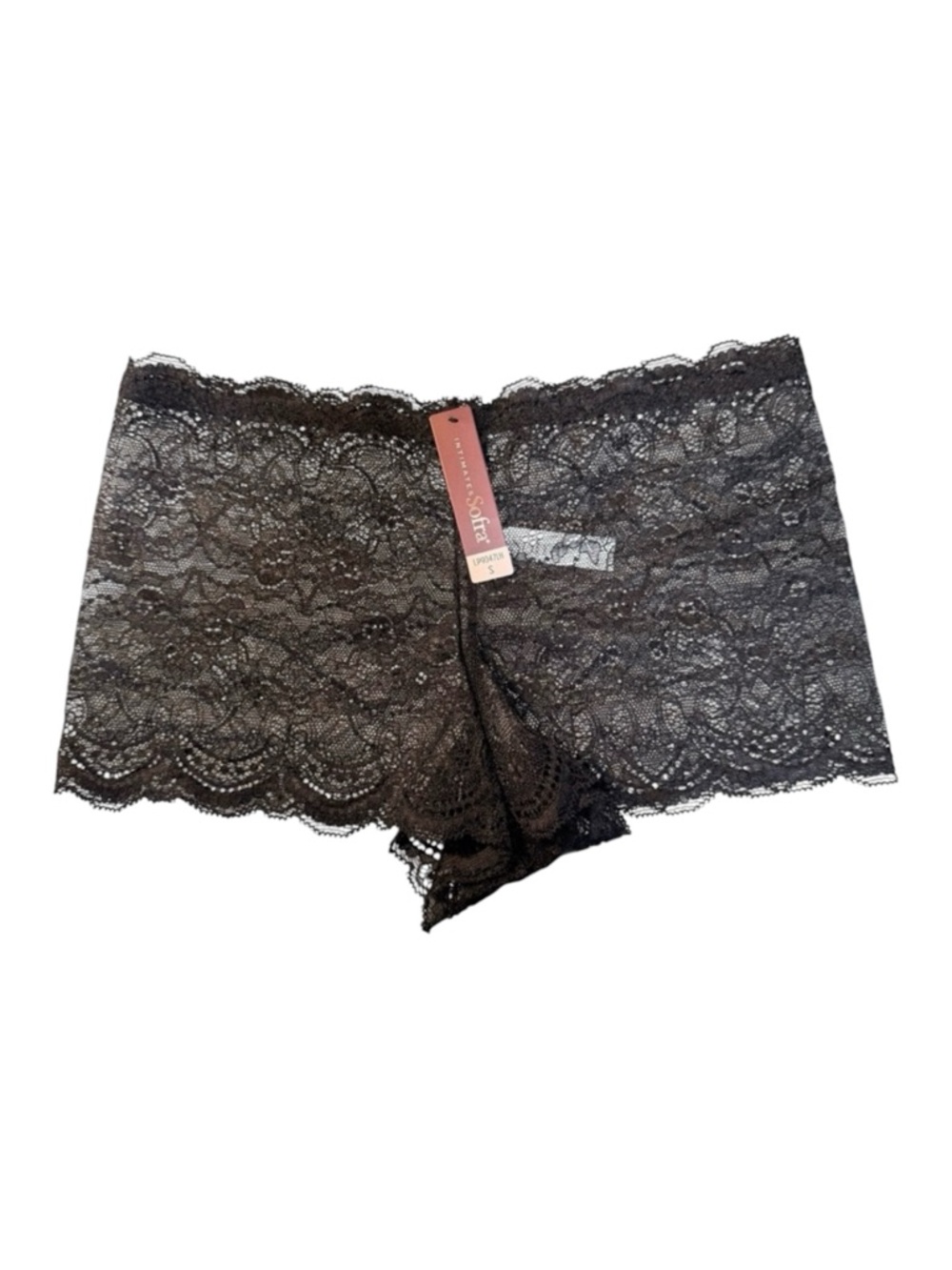 4/$40 Sofra Sexy Black Sheer Lace Panties